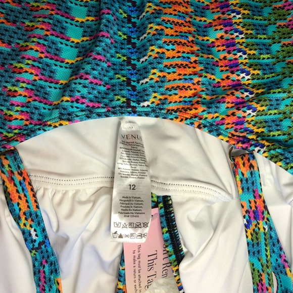 Rainbow Fiesta One Piece Swimsuit size 12 - Picture 15 of 16